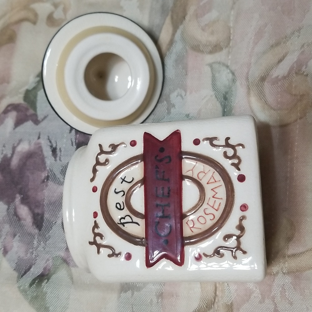 4pc Home Interiors Herb Canister Set - Picture 3 of 7